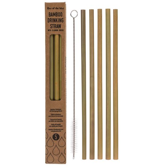Slamke od bambusa s četkom za čišćenje (5 komada)