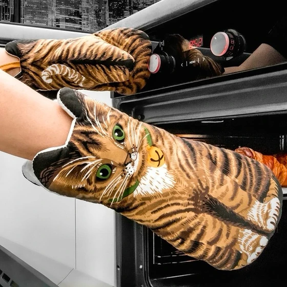 Kuhinjske rukavice mačke
