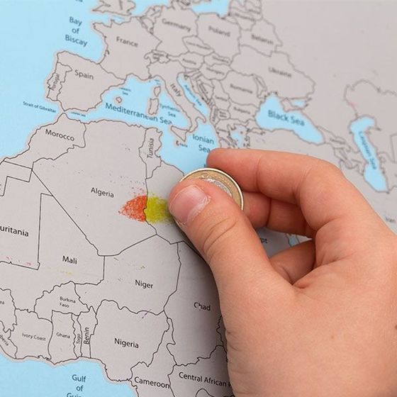 Karta svijeta na struganje Lite