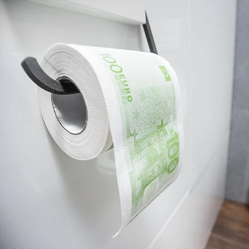 WC papir novčanice od 100 Eura